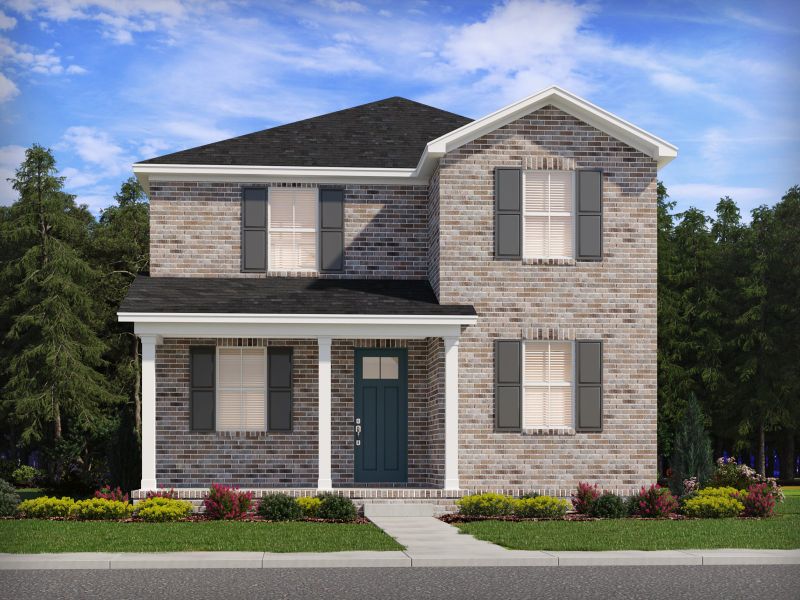 Representative exterior photo of a completed home built from the Palmetto - B by Meritage Homes in Benders Cove - Premier Series, Mount Juliet, TN (Image 10).