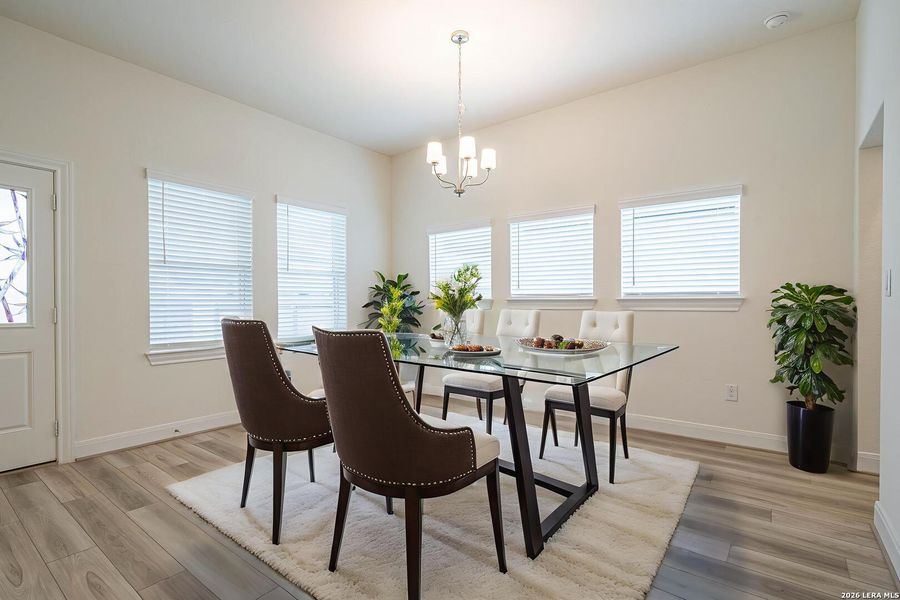 Furnished interior view inside a new home in Ladera - Laurel Hollow 60', San Antonio (Image 7).