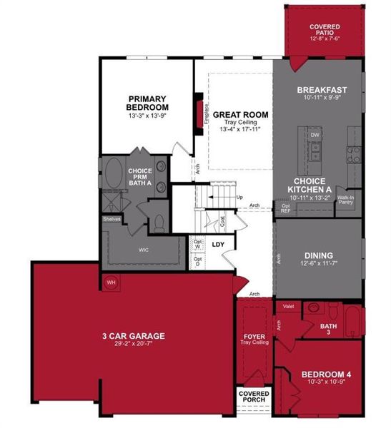 Beazer Homes Woodcreek Avalon Floorplan.