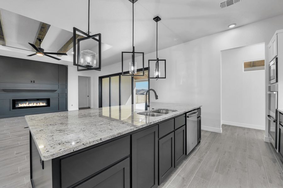 Furnished interior view inside a new home in King Oaks, Salado (Image 6).