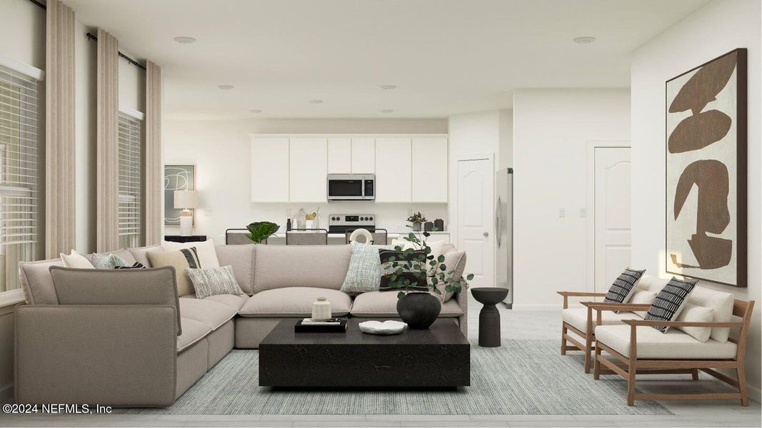 Furnished interior view inside a new home in Granary Park, Green Cove Springs (Image 7).