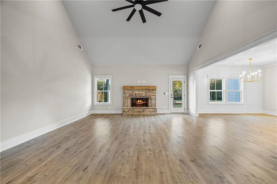 Spacious, unfurnished interior of a new home in , Monroe (Image 49).