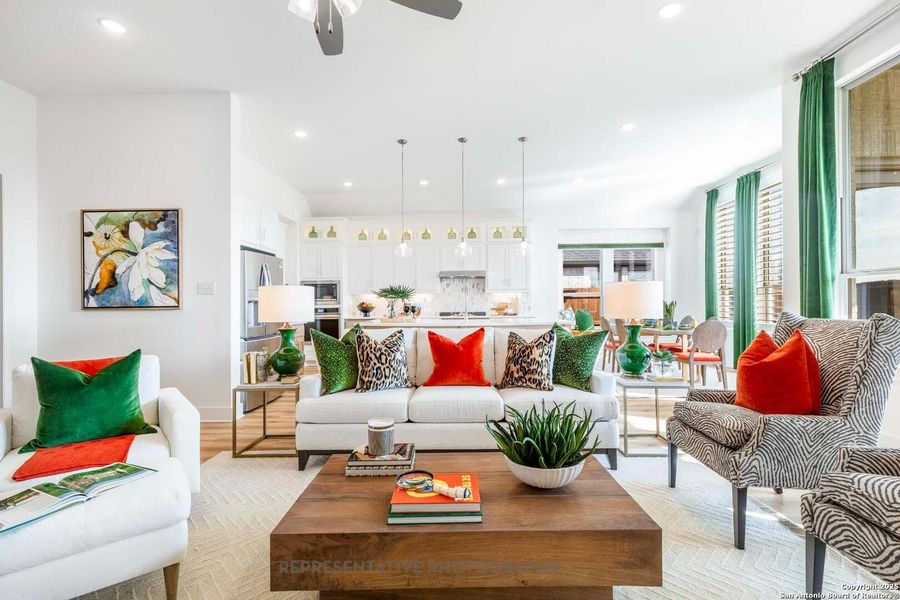 Furnished interior view inside a new home in Mont Blanc, Schertz (Image 5). Furnished interior view inside a new home in Mont Blanc, Schertz (Image 5).