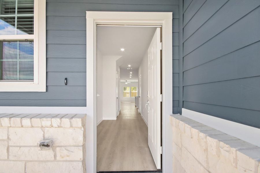 Exterior details and patio area of a home in Barrett Crossing, Crosby (Image 3). Exterior details and patio area of a home in Barrett Crossing, Crosby (Image 3).