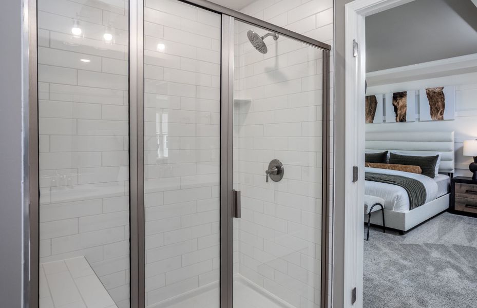 Close-up of interior finishes inside a home in Exchange at 401, Raleigh (Image 19).