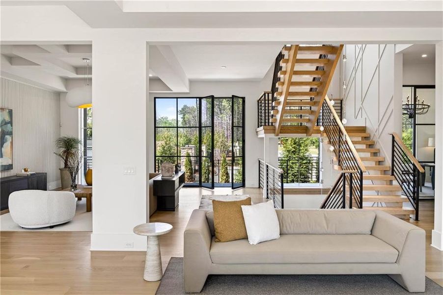 Furnished interior view inside a new home in , Marietta (Image 56).
