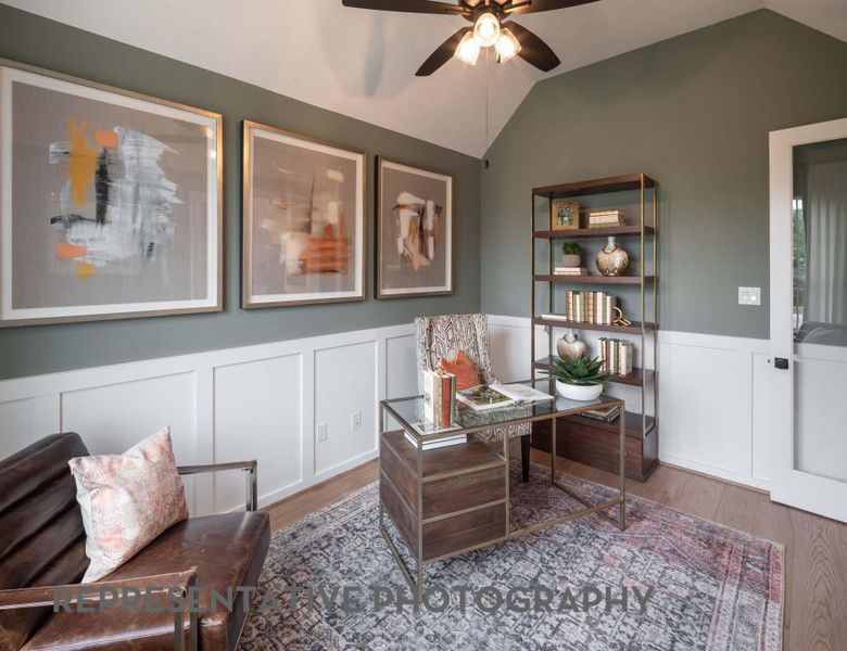 Furnished interior view inside a new home in 6 Creeks at Waterridge, Kyle (Image 20).