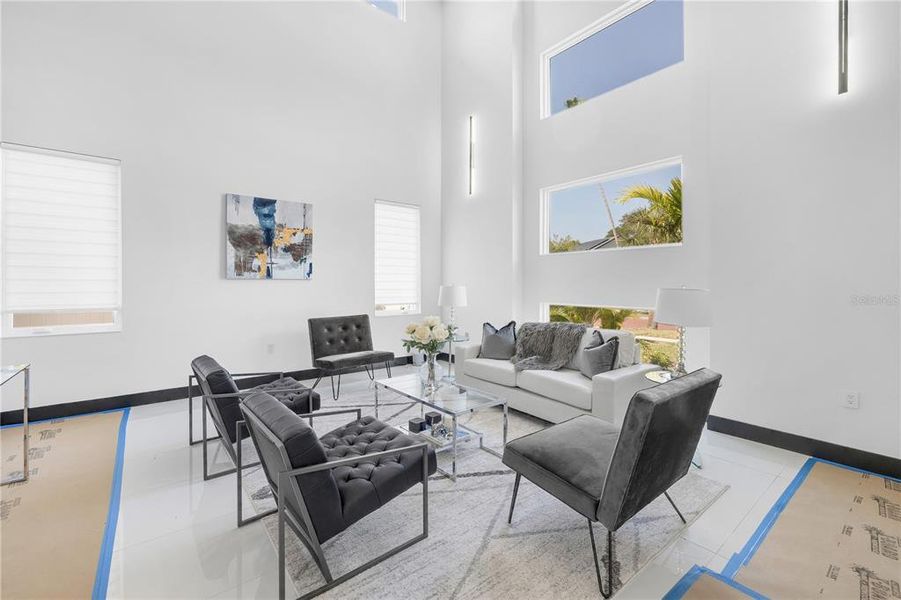 Furnished interior view inside a new home in , St. Petersburg (Image 29).