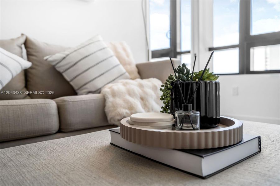 Close-up of interior finishes inside a home in , Miami (Image 25).