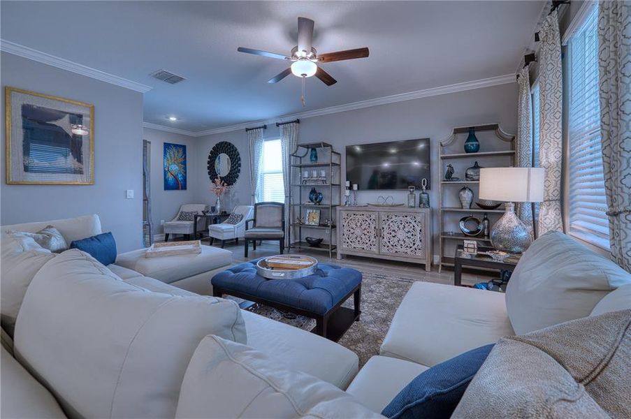 Furnished interior view inside a new home in Stonegate Preserve, Palmetto (Image 6). Furnished interior view inside a new home in Stonegate Preserve, Palmetto (Image 6).
