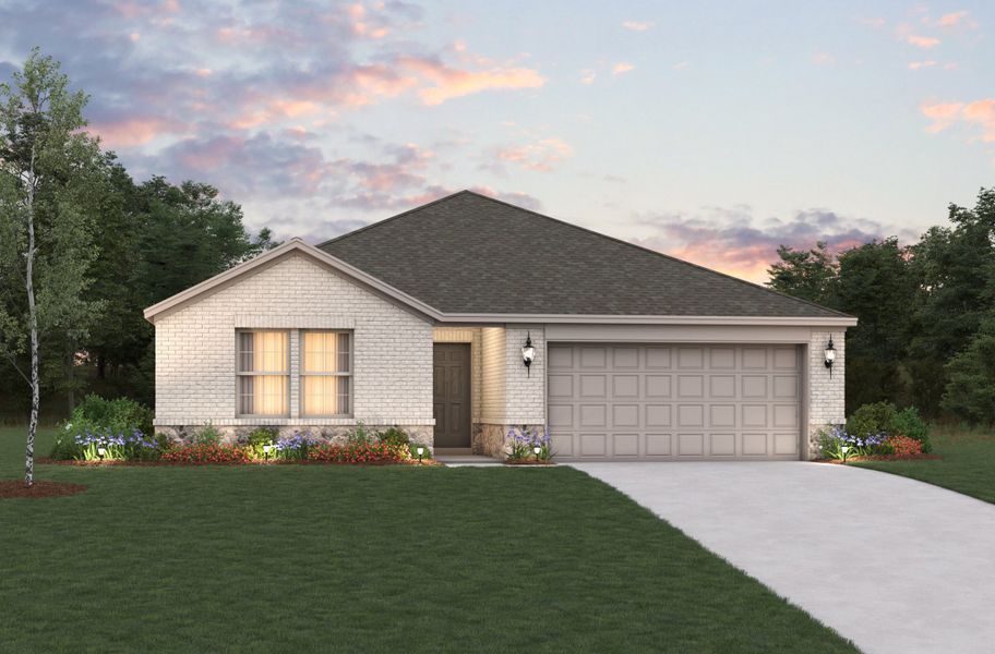 Representative exterior photo of a completed home built from the Allegheny by Beazer Homes in Chalk Hill, Celina, TX (Image 2). Representative exterior photo of a completed home built from the Allegheny by Beazer Homes in Chalk Hill, Celina, TX (Image 2).