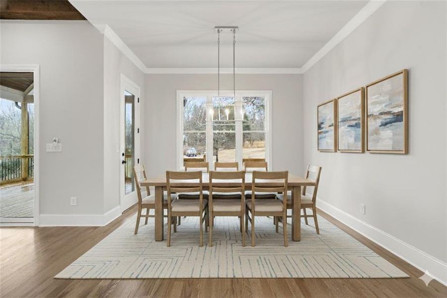 Furnished interior view inside a new home in , Marietta (Image 12).