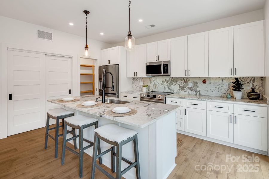 Furnished interior view inside a new home in , Asheville (Image 10).