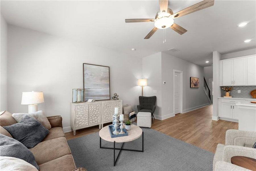 Furnished interior view inside a new home in , Dawsonville (Image 33).