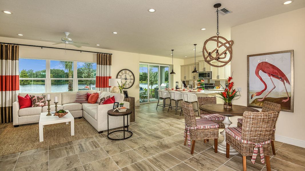 Furnished interior view inside a new home in Windward Real Estate and Homes for Sale in Sarasota, FL - Neal Communities, Lakewood Ranch (Image 13).