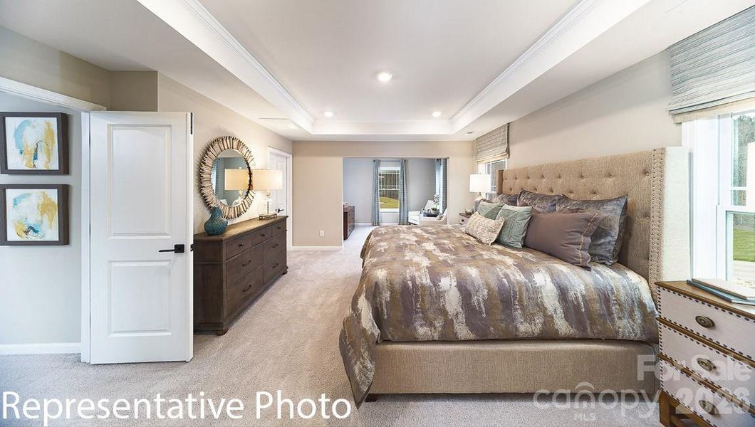 Furnished interior view inside a new home in Falls Cove, Troutman (Image 7).