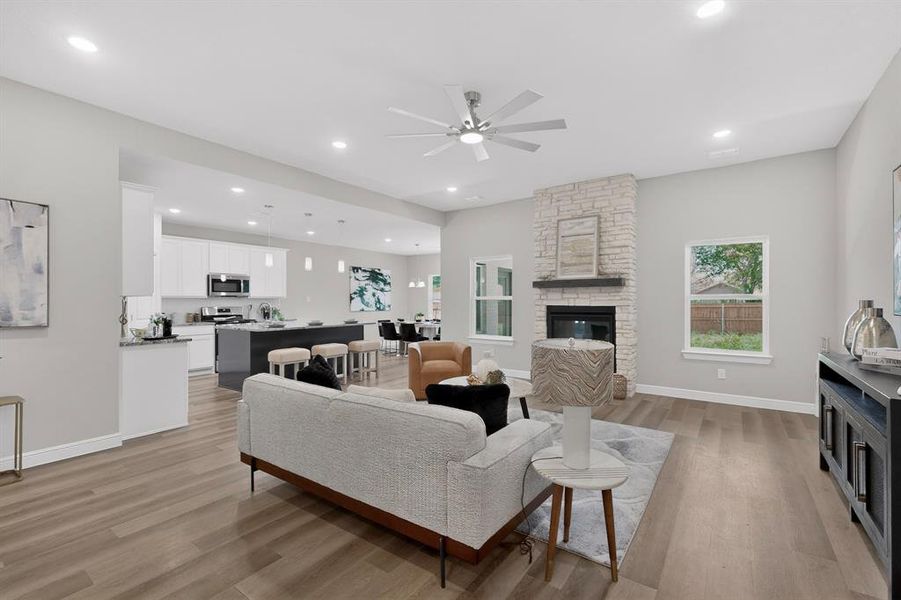 Furnished interior view inside a new home in , White Settlement (Image 9).