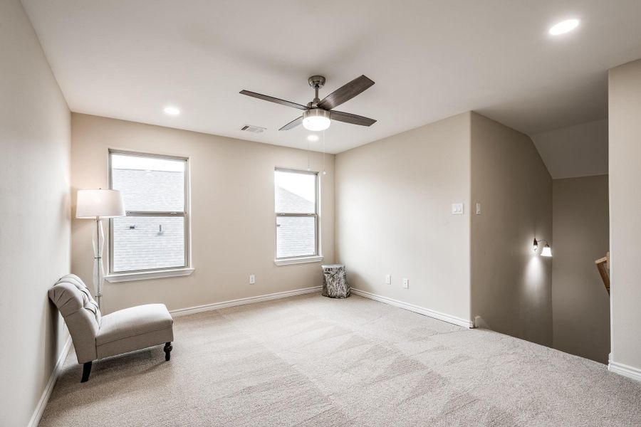 Multiple windows provide great light. Multiple windows provide great light.