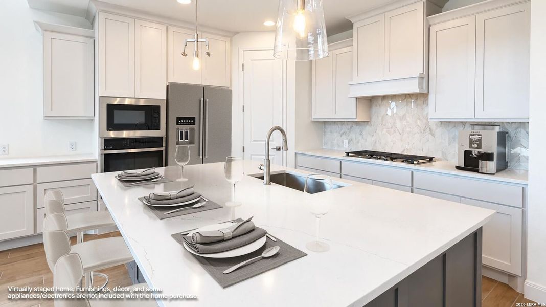 Furnished interior view inside a new home in Meadows of Mill Creek, Seguin (Image 12).
