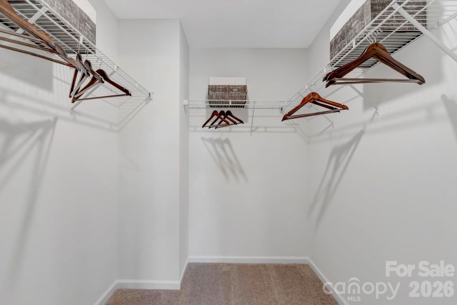 Owners walk-in closet