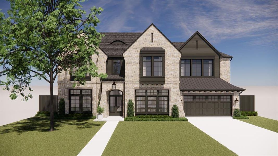 Front exterior of a new home in , Dallas, TX, highlighting curb appeal (Image 5). Front exterior of a new home in , Dallas, TX, highlighting curb appeal (Image 5).