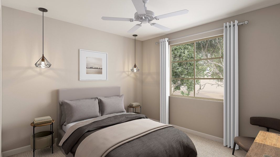 Representative furnished interior of a home built from the Willow Plan 40-9 by Tri Pointe Homes in Waterston Central, Gilbert (Image 29).