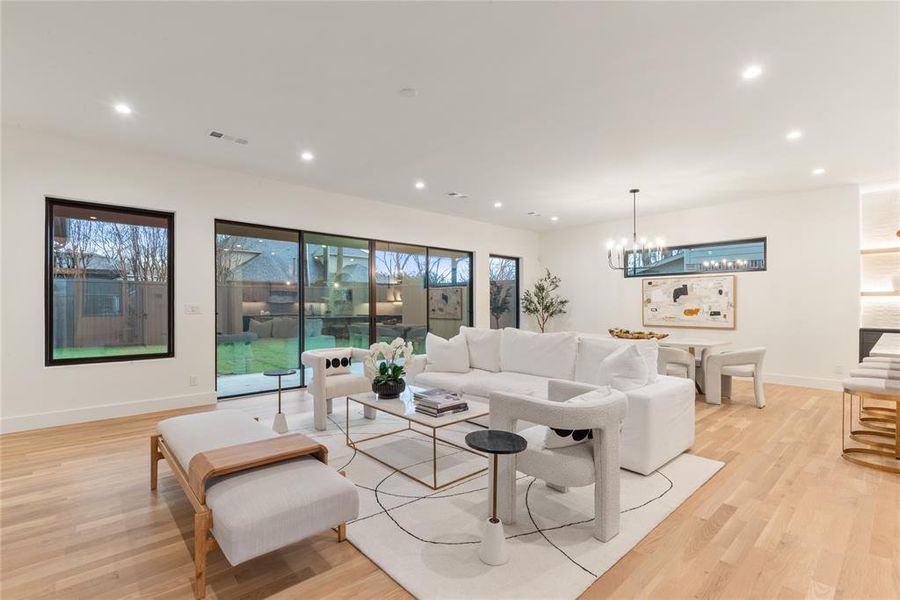 Furnished interior view inside a new home in , Dallas (Image 13).