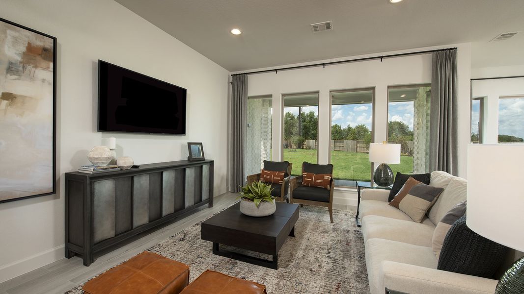 Furnished interior view inside a new home in Midline, Houston (Image 32).