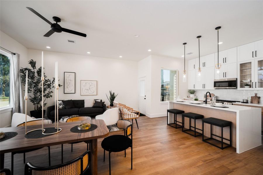 Furnished interior view inside a new home in , Houston (Image 18). Furnished interior view inside a new home in , Houston (Image 18).