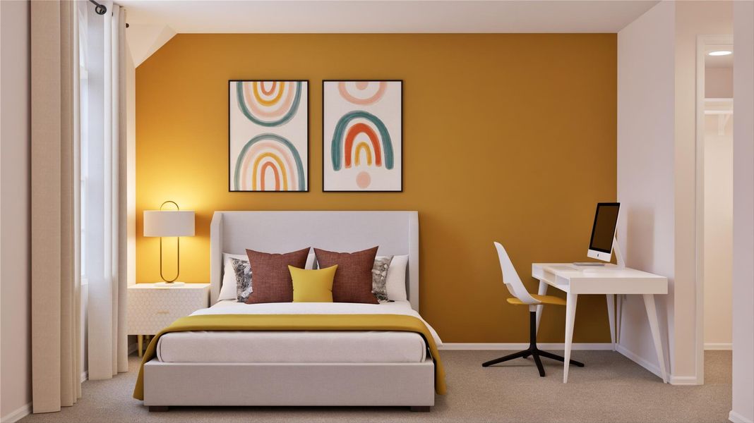 Furnished interior view inside a new home in Samara: Wentworth, League City (Image 7).