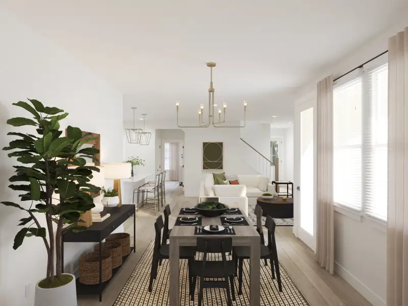 Furnished interior view inside a new home in Poplar Farms, Franklin (Image 4).
