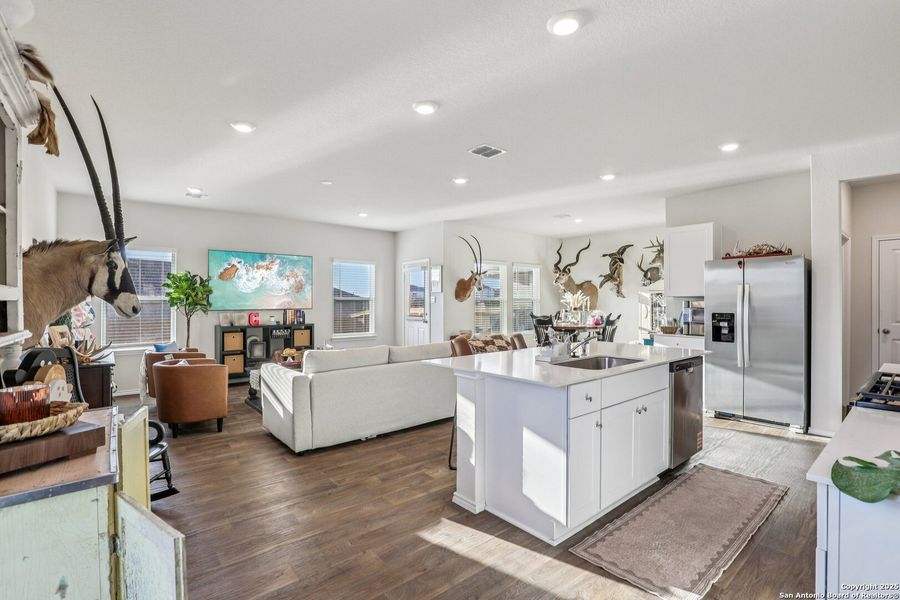Furnished interior view inside a new home in The Links at River Bend, Floresville (Image 15). Furnished interior view inside a new home in The Links at River Bend, Floresville (Image 15).