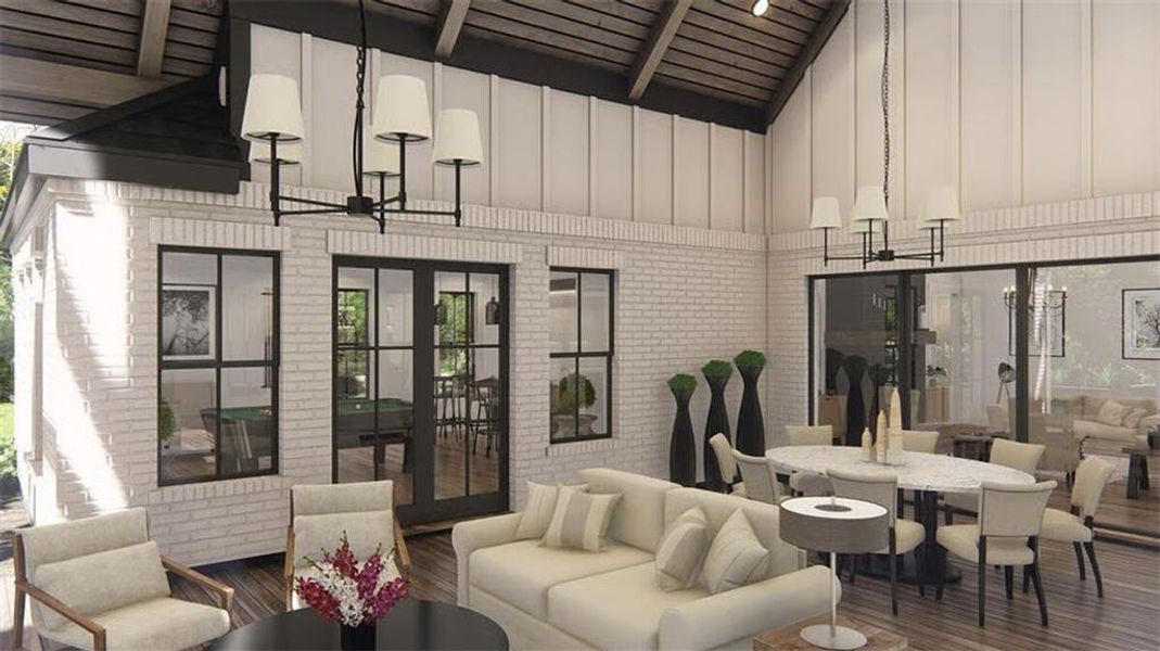 Furnished interior view inside a new home in , Woodstock (Image 12).