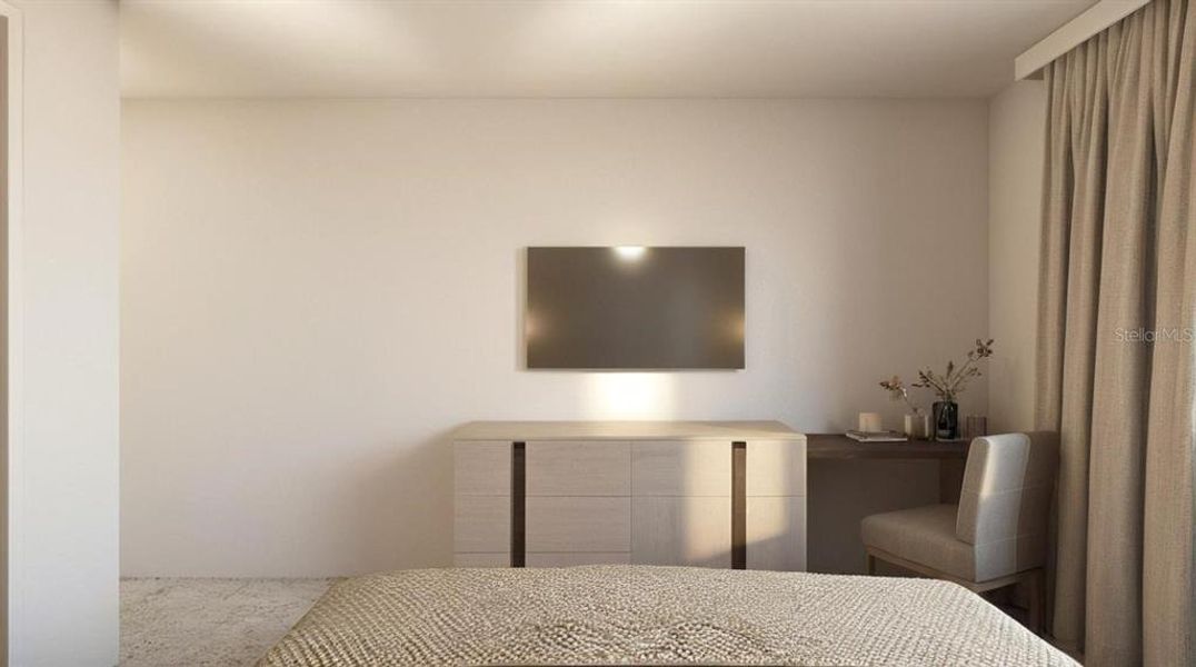 Furnished interior view inside a new home in Solara Resort, Kissimmee (Image 11).