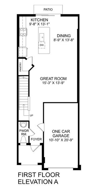 2D floor plan layout for the Mayport Wb by Ryan Homes in Kendall Pointe, Melbourne, FL (Image 1). 2D floor plan layout for the Mayport Wb by Ryan Homes in Kendall Pointe, Melbourne, FL (Image 1).