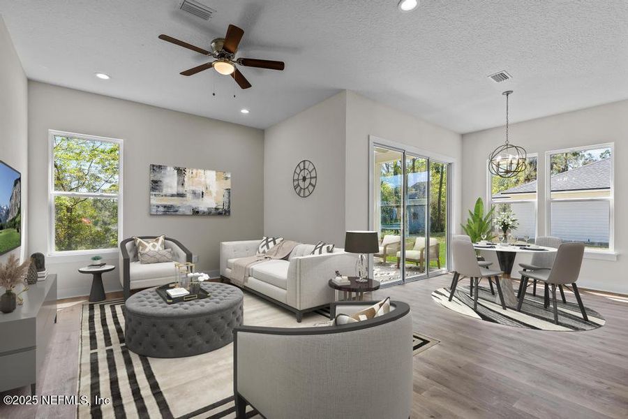Furnished interior view inside a new home in , Yulee (Image 6). Furnished interior view inside a new home in , Yulee (Image 6).