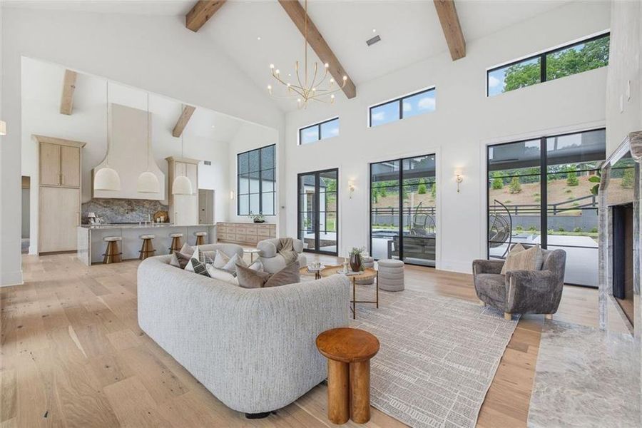 Furnished interior view inside a new home in , Canton (Image 37).