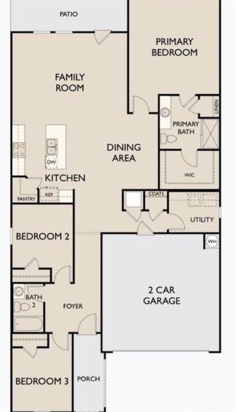 2D floor plan layout of this home in Spring Creek Trails, Magnolia, TX (Image 5). 2D floor plan layout of this home in Spring Creek Trails, Magnolia, TX (Image 5).