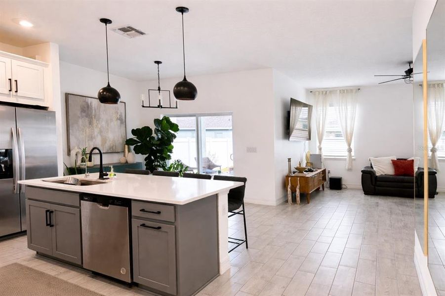 Furnished interior view inside a new home in Prairie Oaks, St. Cloud (Image 7).