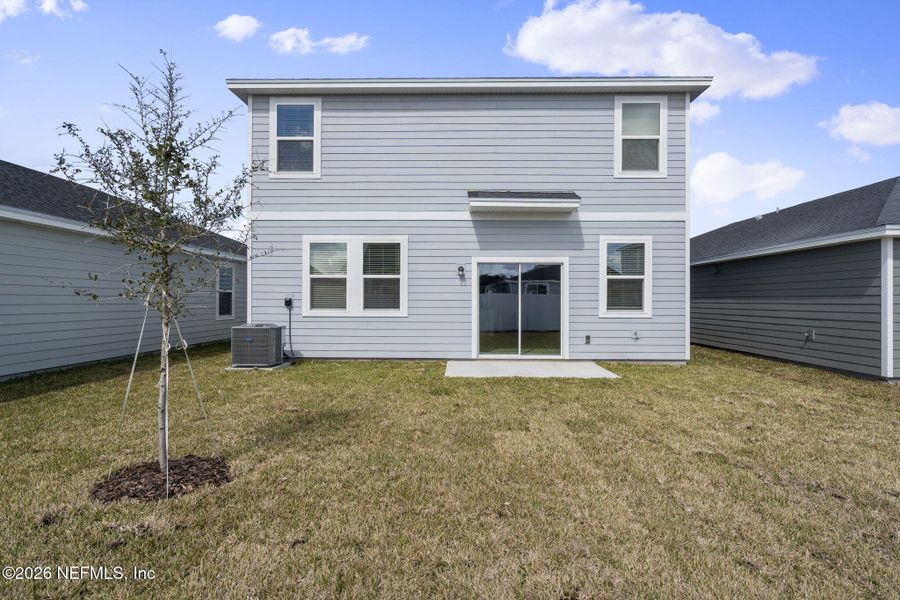 Exterior details and patio area of a home in Cypress Meadows - Classic Series, Jacksonville (Image 4). Exterior details and patio area of a home in Cypress Meadows - Classic Series, Jacksonville (Image 4).