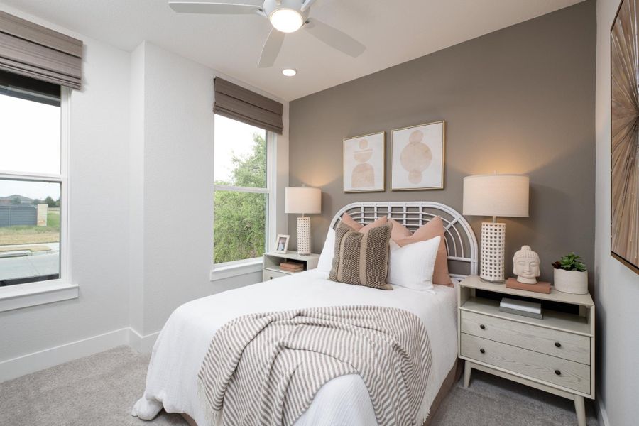 Representative furnished interior of a home built from the Bergamot by Tri Pointe Homes in Union Park, Little Elm (Image 14).
