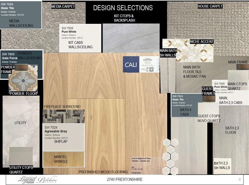 Representative photo of design selections for 2740 Prestonshire Representative photo of design selections for 2740 Prestonshire