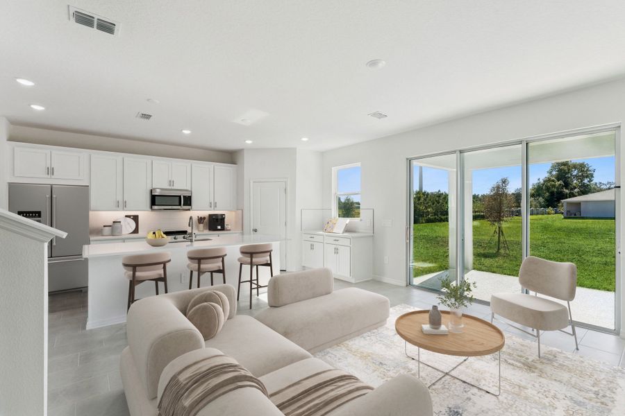 Representative furnished interior of a home built from the Florence by Hartizen Homes in Estes Reserve, Eustis (Image 4).
