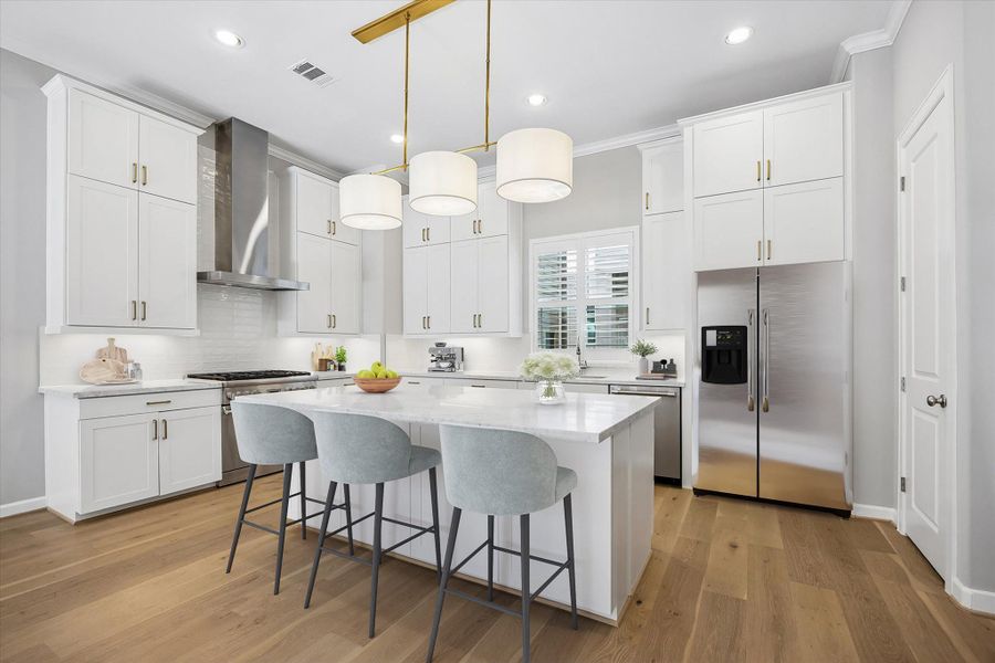 Furnished interior view inside a new home in , Houston (Image 8).