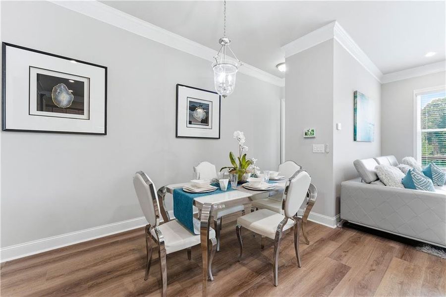 Furnished interior view inside a new home in , Decatur (Image 11).
