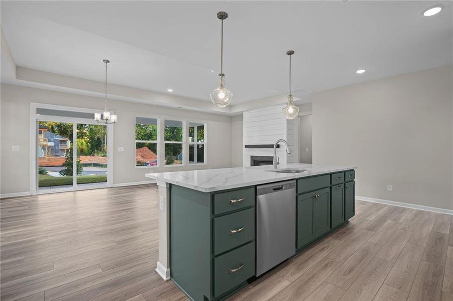 Furnished interior view inside a new home in Easton Park, Dallas (Image 5).