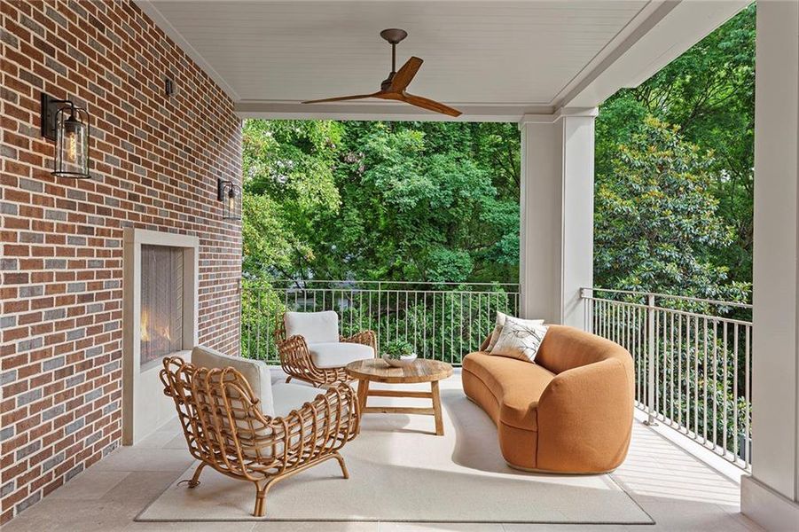 Exterior details and patio area of a home in , Atlanta (Image 40). Exterior details and patio area of a home in , Atlanta (Image 40).
