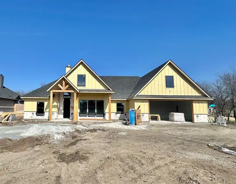 Front exterior of a new home in , Fort Worth, TX, highlighting curb appeal (Image 1). Front exterior of a new home in , Fort Worth, TX, highlighting curb appeal (Image 1).
