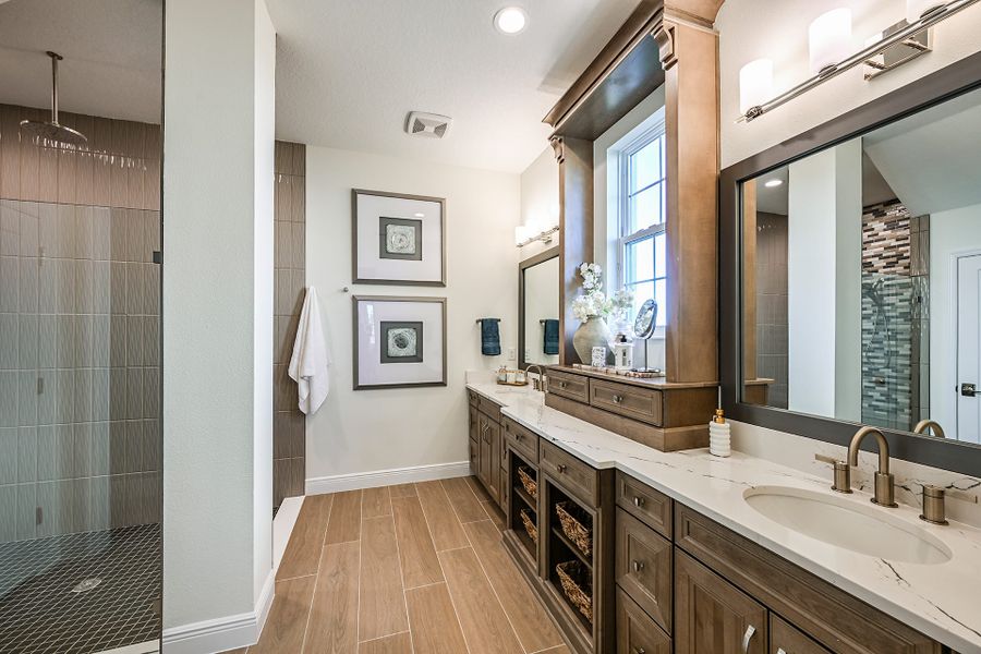 Representative furnished interior of a home built from the Biscayne II by Homes by WestBay in Oakfield, Parrish (Image 17).