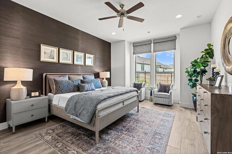 Furnished interior view inside a new home in Ventana - 60', Bulverde (Image 6).